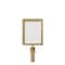 Montour Line Stanchion Post Top Sign Frame 11 x 14 in. V Satin Brass HDSF-1114-V-SB - alternate 1